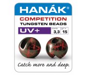 Tungstenové hlavičky UV+ černá & červená