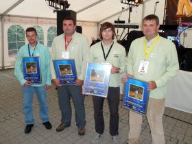 The winners of the Norway Open 2012 – Sandro Soldarini, Franta and Pepa Hanák, Luboš Roza